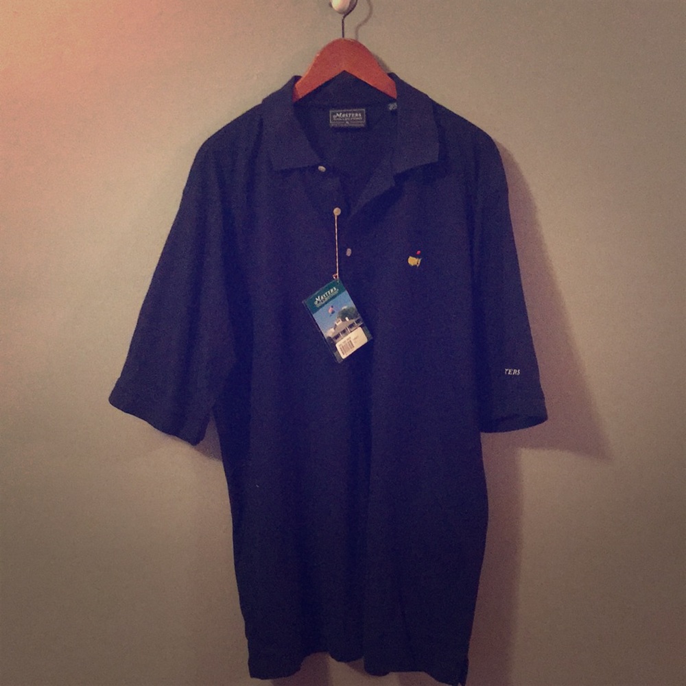 Masters collection navy polo